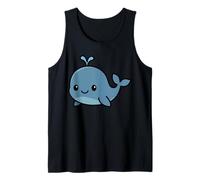 Kawaii Whale Cute Cartoon Ocean Animal Illustration Tank Top