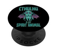 Kawaii Whimsical Quirky Sea Monster Is My Spirit Animal PopSockets Adhesive PopGrip