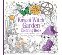 Kawaii Witch Garden Coloring Book: A Summer Pages for Adults and Teens with Anime Witches, Cute Cats, Owls, and Magical Plants: Relaxing Coloring ... Summer Scenes - Perfect for Fans of Anime.