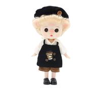 Kawaiii Poseable Fashion Figure - Moveable Joint Character Model, Interchangeable Hands And Accessories, Creative Styling Doll For Photos Dioramas, Hand Painted Expression Model | For Bedroom Display