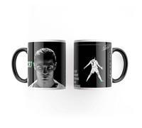 KAWAINK Cristiano Ronaldo Talent Without Working Hard is Nothing Black & White Mug
