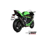 Mivv Ak-1 Kawasaki Zx-6 R 636 19-26 Homologated Slip On Muffler Silver Homologated