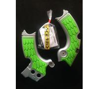 KAWASAKI KXF 250 KX250F 2017-2018 ACER REY & GREEN FRAME GUARDS
