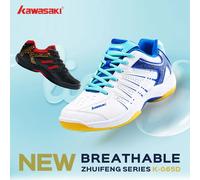 Kawasaki New Badminton Shoes Sneakers Mens Tennis Breathable Anti-Slippery Sport Shoes for Men Women K-065D K-065D White Orange
