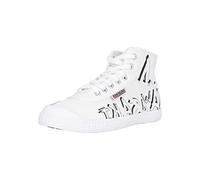 Kawasaki Unisex Graffiti Canvas Boot Boat Shoe, 1002 White, 2 UK