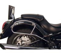 Saddlebag holder for leather bags, chrome, for Kawasaki VN 2000 (2004-2010)