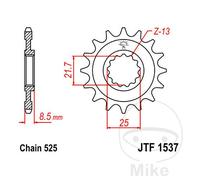 Kawasaki Z 900 RS Cafe ABS 2018 - 2021 JT Front Sprocket 16 Teeth