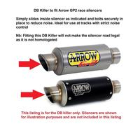 Honda CBR1000 RR Fireblade 08-11 Arrow DB Killer for GP2 Exhaust Silencer