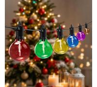 Kawaya 30M Colourful Outdoor String Lights IP65, Fairy Lights Multicolor