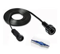 Kawaya 3m / 10ft Extension Cable 2 Pin Connector, Waterproof Extension Cord for Mains Festoon Lights Outdoor Garden String Lights, Icicle Lights, Curtain Lights, Net Lights