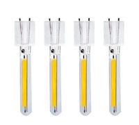 Kawaya 4 Pcs LED Edison Bulb Filament, 1W Bulb Replacement Spare Plug in 2700K Warm White for Outdoor String Lights, S14, ST38, G40