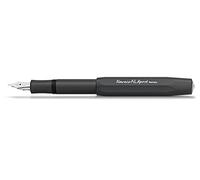 Kaweco AL SPORT Fountain Pen Black I Premium Fountain Pen for Ink Cartridges I Exclusive Fountain Pen 13 cm I Nib: EF (Extra Fine)