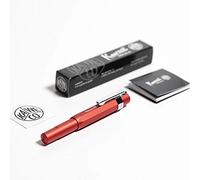 Kaweco AL Sport Fountain Pen Deep Red, Fine Nib Sport Octagonal Clip Chrome