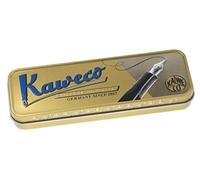 Kaweco AL Sport Fountain Pen (Fine Nib) + Pack of 6 Royal Blue Ink Cartridges Gift Set (Brass)