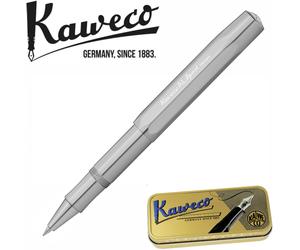 Kaweco AL Sport Rollerball Pen Raw - Black Ink - Gift Tin