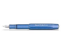 Kaweco AL SPORT Fountain Pen Stonewashed Blue I Premium Fountain Pen for Ink Cartridges I Exclusive Fountain Pen 13 cm I Nib: B (Broad)