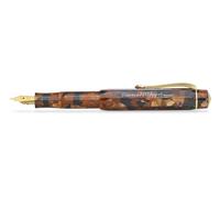 Kaweco ART SPORT Fountain Pen Hickory Brown I Exclusive Acrylic Reservoir Pen for Ink Cartridges With Steel Nib 12.5 cm I Including Metal Box I Nib: M (Medium)