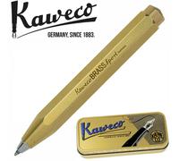 Kaweco Brass Sport Ballpoint Pen - Blue Ink - Supplied in Gift Tin