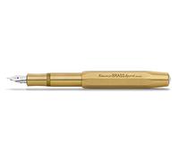 Kaweco BRASS SPORT Fountain Pen I Exclusive Brass Fountain Pen for Ink Cartridges Including Retro Metal Box I Fountain Pen 13 cm I Nib: BB (Extra Broad)