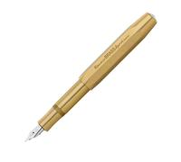 Kaweco BRASS SPORT Fountain Pen I Exclusive Brass Fountain Pen for Ink Cartridges Including Retro Metal Box I Fountain Pen 13 cm I Nib: F (Fine)