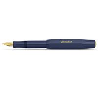 Kaweco CLASSIC SPORT Fountain Pen Navy Blue with 23 Carat Gold-Plated Steel Nib and Iridium Tip for Ink Cartridges I Sport Fountain Pen 13 cm I Nib: B (Broad)