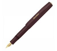 Kaweco CLASSIC SPORT Fountain Pen Bordeaux with 23 Carat Gold-Plated Steel Nib and Iridium Tip for Ink Cartridges I Sport Fountain Pen 13 cm I Nib: BB (Extra Broad)