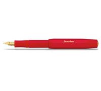 Kaweco CLASSIC SPORT Fountain Pen Red with 23 Carat Gold-Plated Steel Nib and Iridium Tip for Ink Cartridges I Sport Fountain Pen 13 cm I Nib: EF (Extra Fine)