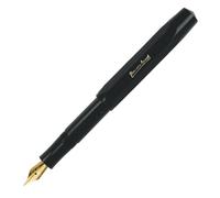 Kaweco CLASSIC SPORT Fountain Pen Black with 23 Carat Gold-Plated Steel Nib and Iridium Tip for Ink Cartridges I Sport Fountain Pen 13 cm I Nib: EF (Extra Fine)