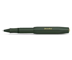 Kaweco CLASSIC SPORT Rollerball Green I Gel/Ballpoint Pen Including 0.7 mm Rollerball Pen Refill in Classic Design with Ceramic Ball I Gel Rollerball 13,5 cm