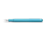Kaweco COLLECTION Fountain Pen Liliput Blue I Premium Aluminium Fountain Pen with Steel Nib for Ink Cartridges I Exclusive Pen 12.4 cm I Nib: M (Medium)