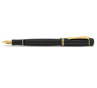 Kaweco DIA2 Fountain Pen Gold I Premium Acrylic Fountain Pen for Ink Cartridges I Fountain Pen with Chrome Details I Nostalgic Fountain Pen 16 cm I Nib: M (Medium)