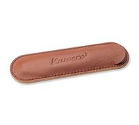Kaweco Eco Leather 1 Pen Pouch Sport Brandy I Pencil Case Suitable for The Sport Series I Writing Case Made of Genuine Leather with Beautiful Embossing I Chic & Classic I 12 x 3.5 cm