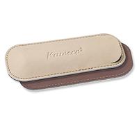Kaweco Eco Leather 2 Pen Pouch Sport Creamy Espresso I Pen Case Suitable for The Sport Series I Writing Case Made of Genuine Leather with Beautiful Embossing I Chic & Classic I Pen Case 12 x 4.5 cm