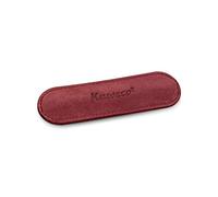 Kaweco Eco Velour Leather 1 Pen Pouch Sport Bordeaux I Pen Case Suitable for The Sport Series I Writing Case Made of Genuine Leather with Beautiful Embossing I Chic & Classic I Pen Case 12 x 3.5 cm