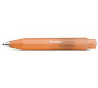 Kaweco FROSTED SPORT Ball Pen Soft Mandarine I Retractable Ballpoint Pen in Summery Design with Standard D1 Refills I Exclusive Biro 10.5 cm