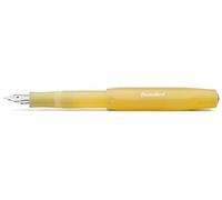 Kaweco FROSTED SPORT Fountain Pen Sweet Banana I Premium Fountain Pen for Ink Cartridges I Exclusive Fountain Pen 13 cm I Nib: B (Broad)