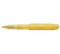 Kaweco FROSTED SPORT Gel/Ballpoint Pen Sweet Banana I Pen Including 0.7 mm Rollerball Pen Refill in Sommery Design with Ceramic Ball I Premium Gel Roller 13 cm