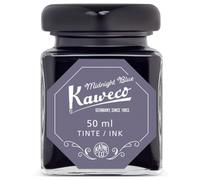 Kaweco Ink Bottle 50 ml Midnight Blue I Premium Ink for Fountain Pen in Glass I with Kaweco Quality Seal I Vegan Cruelty Free Water Soluble Calligraphy Lettering Writing