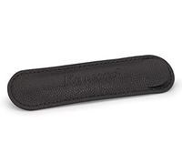 Kaweco Leather Case for 1 Liliput Pen, Eco Pen Case, Genuine Leather, Embossing, 10 x 1.5 x 2.5 cm, Black
