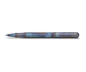 Kaweco LILIPUT Ball Pen Fireblue with Cap I Retractable Ballpoint Pen with Standard D1 Refills in a Tin Box I Metal Ball Pen 13 cm