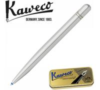 Kaweco LILIPUT Ball Pen Stainless Steel I Retractable Ballpoint Pen with Standard D1 Refills in a Tin Box I Metal Ball Pen 9.8 cm