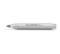 Kaweco Sketch Up Satin Chrome 5.6mm 5B Lead Mechanical Pencil - Solid Metal Octagonal Eight Edge Design, 10.3 cm Retractable, Refillable, Silver