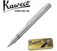 Kaweco STEEL SPORT Gel/Ballpoint Pen I Pen Including 0.7 mm Rollerball Pen Refill for Left-Handed and Right-Handed Users in Classic Design with Ceramic Ball I Gel Rollerball 13.0 cm in Stainless Steel