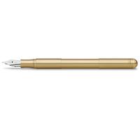 Kaweco SUPRA Fountain Pen Brass I Exclusive Fountain Pen for Ink Cartridges Including Retro Metal Box I Fountain Pen 16.5 cm I Nib: F (Fine)