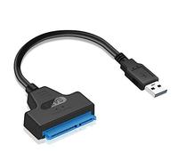 kawehiop 22 Pin USB SATA 2.5 Adapter Cable Hard Drive Disk Converter Connector Electronic Connection Wire Household School, USB 3.0