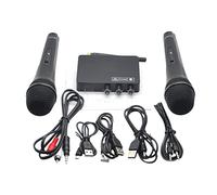 kawehiop K2 Wireless Mini Family Sing System Handheld Singing Machine Player USB Digital Audio Sound Card PC Mixer Broadcasting
