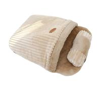 kawehiop Semi Enclosed Cat Bed Cozy Retreat For Cat And Large Cats. Is Not Only Cat Bed Where Cats Can Sleep Comfortably, khaki, 65 * 50cm