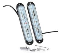 KAWELL Universal mini Light Bar Bumper DRL Fog Light Motorcycle Light DRL Tail Backup Light Car Motor Clearance Marker Lights for ATV SUV Jeep Mine Boat 4x4 Ford F150 (2PCS 10-LED Light Bar)