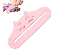 Kawiithn Cat Food Pouch Squeezer, 3D Printing Cat Treat Squeezer, Easy Dispensing Portable Feeding Pouch Squeezers Sauce Bag Scraper for Sauce Bag Home Kitchen Kittens Dogs Pet Lovers Cooking Eating