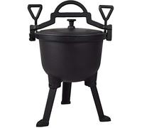 KAWMET Cast Iron Dutch Oven with Legs 8 Litres